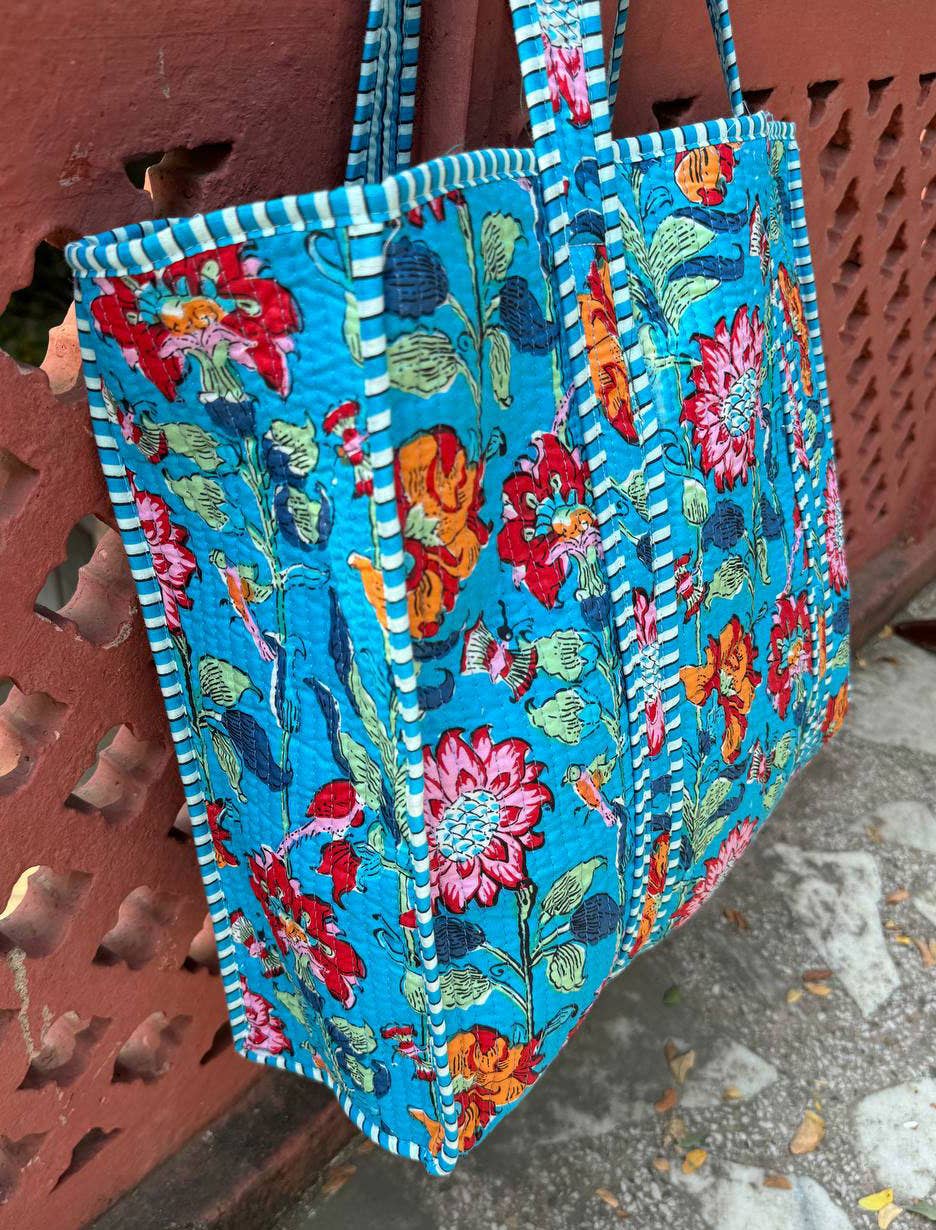 Bold Floral Quilted Bag