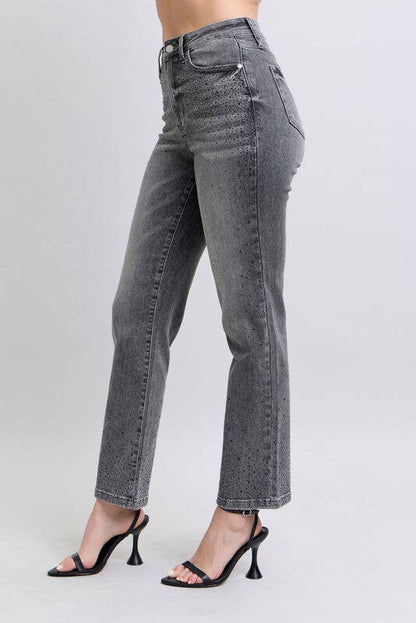 HW Rhinestone Straight (Gray)