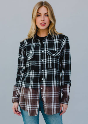 Black & White Plaid Flannel