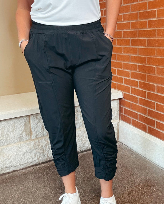 Ruched Ankle Jogger