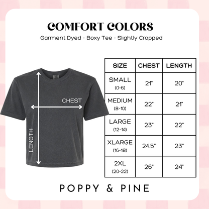 End Zone Social Club Crop Tee