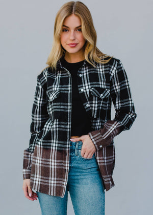 Black & White Plaid Flannel