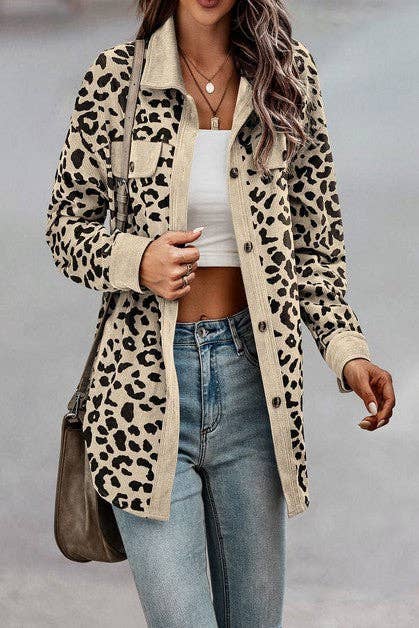 Leopard Button Up Shacket