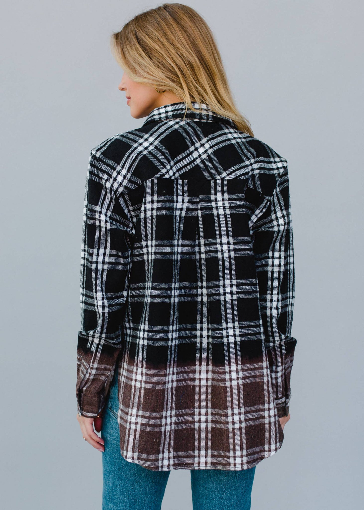 Black & White Plaid Flannel