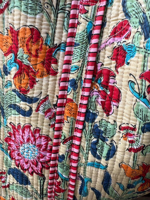 Bold Floral Quilted Bag