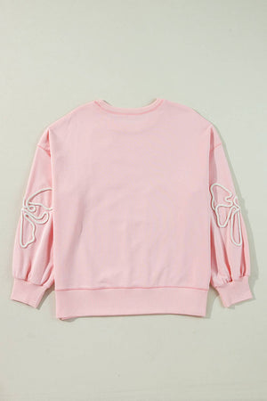 Bow Embroidery Sweatshirt