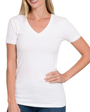 Basic Cotton V-Neck