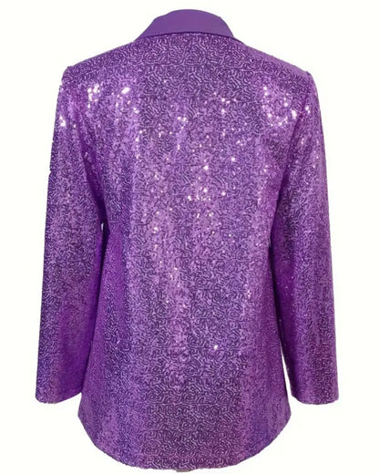 Lilac Sequin Blazer