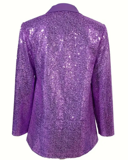 Lilac Sequin Blazer