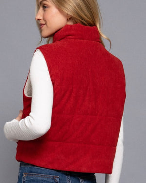 Red Corduroy Vest