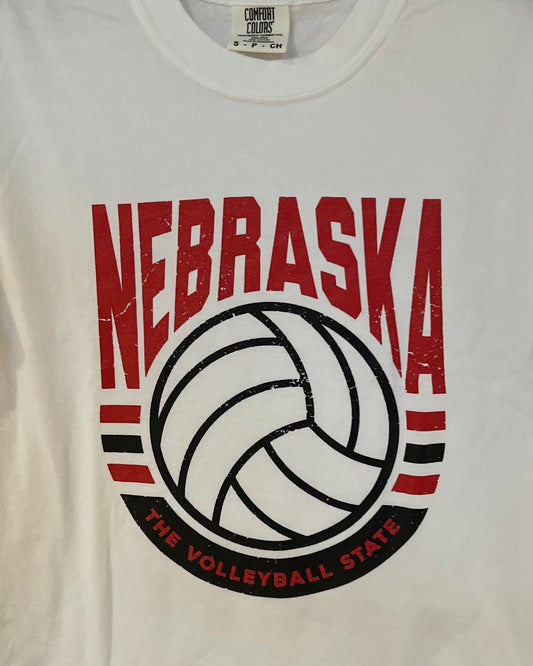 Nebraska Volleyball State Tee
