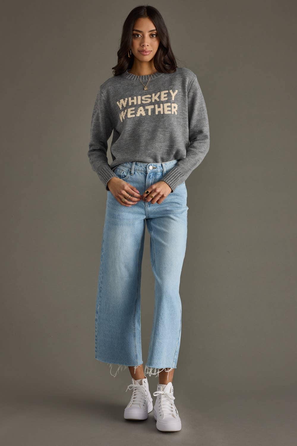 Gray Whiskey Weather Sweater