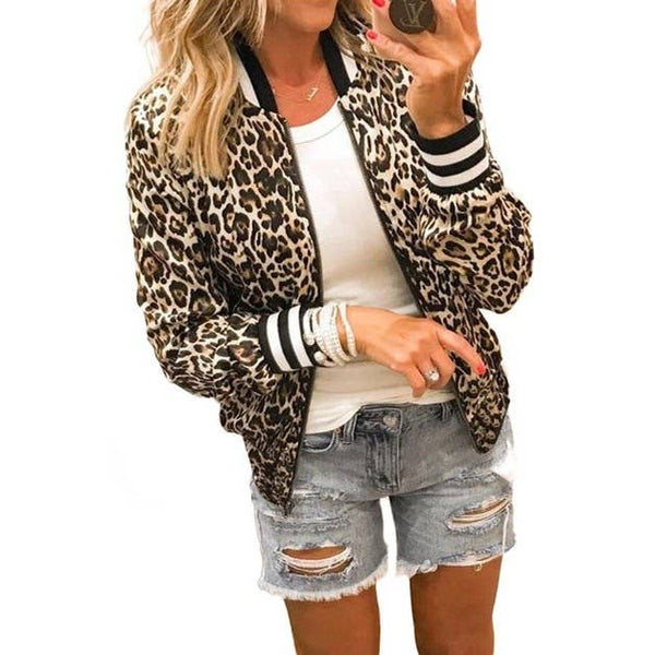 Equipment Femme Abbot Leopard Print Bomber Jacket store Tan Black Silk Womens XS