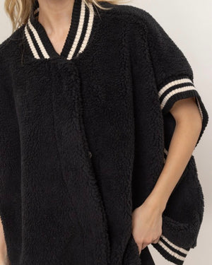 Oversized Teddy Vest