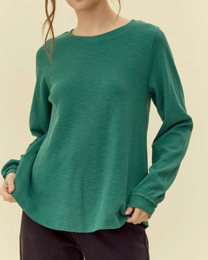 Ribbed Long Sleeve Top