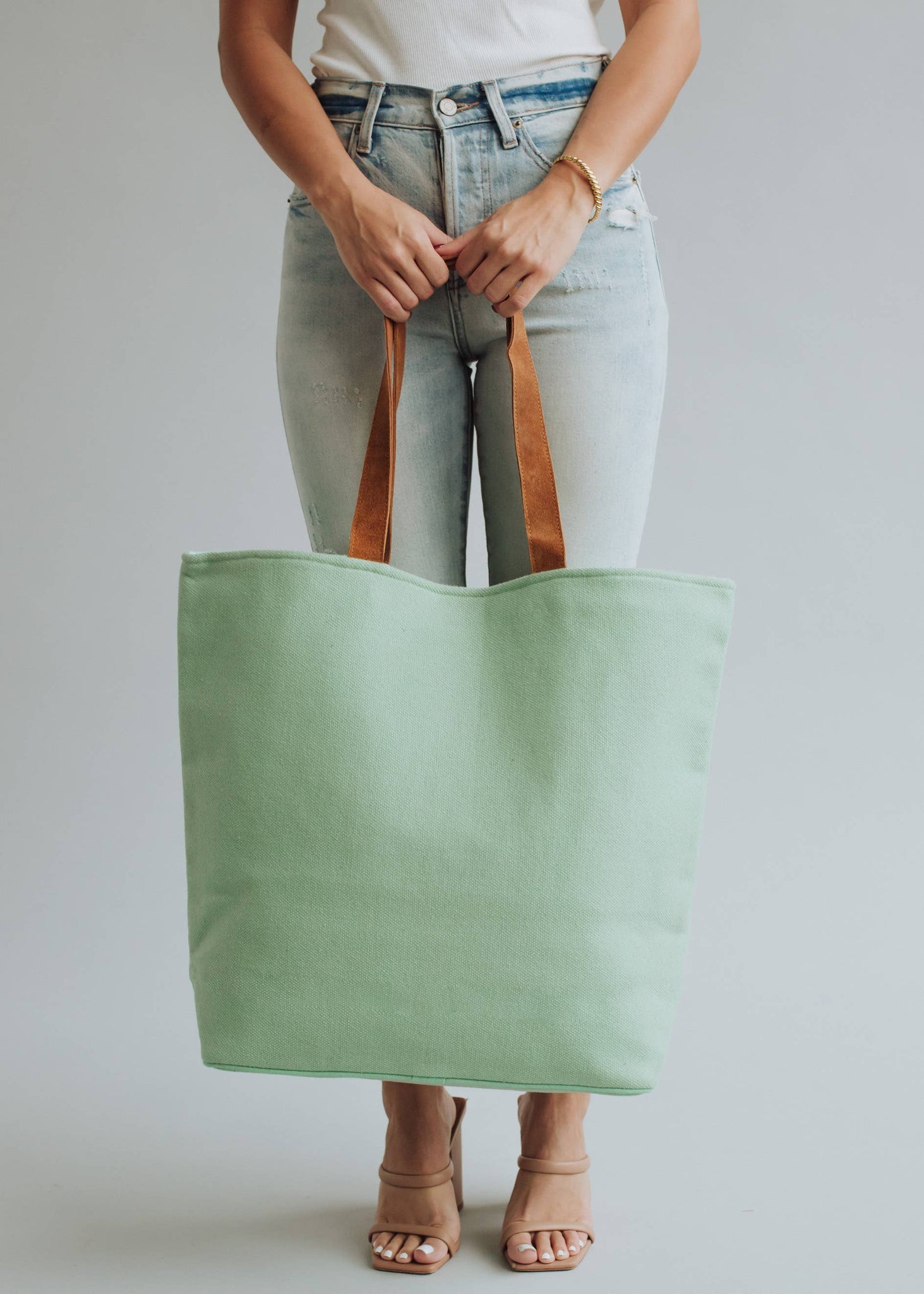 Mint Drink By The Pool Tote