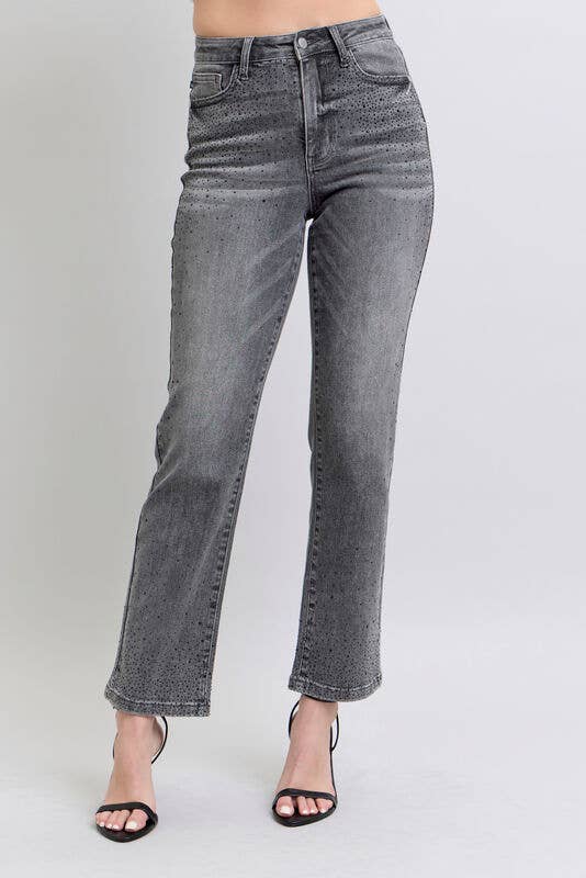 HW Rhinestone Straight (Gray)