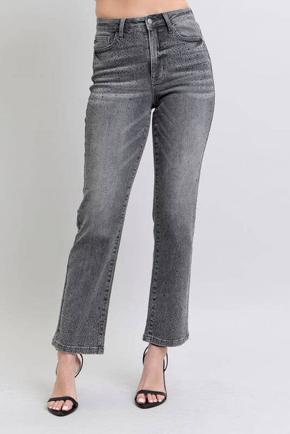 HW Rhinestone Straight (Gray)