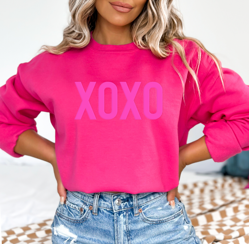 XOXO Puff Valentines Sweatshirt