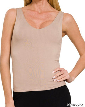 Double Layer V-Neck Tank