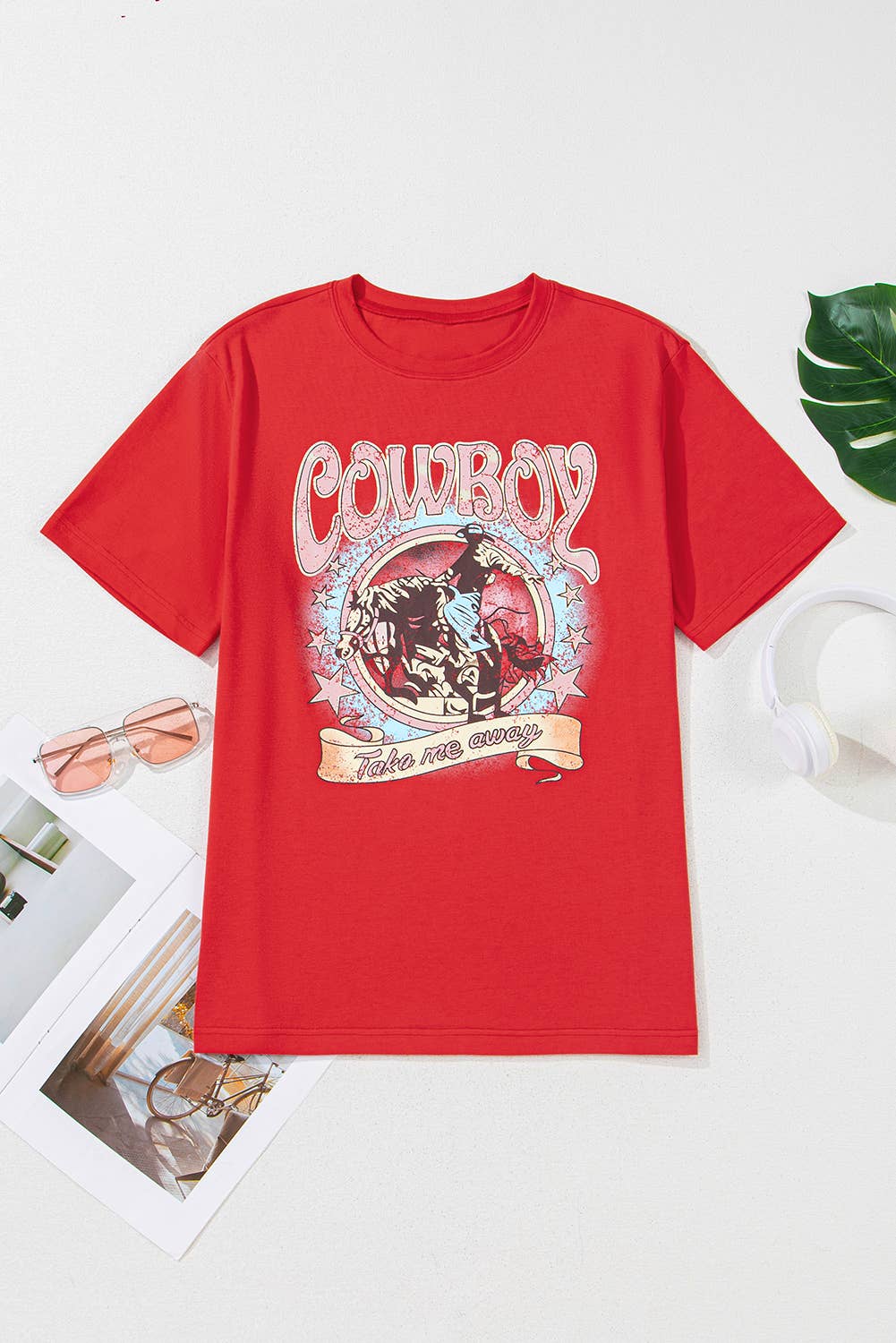 COWBOY Take Me Away Graphic Western Tee: