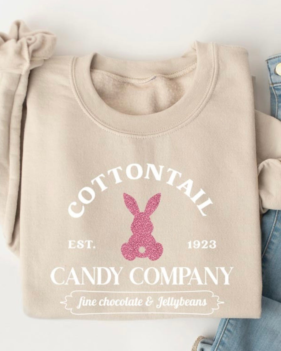 Easter Bunny Glitter Sweatshirt