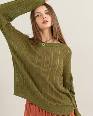 Drop Shoulder Sweater