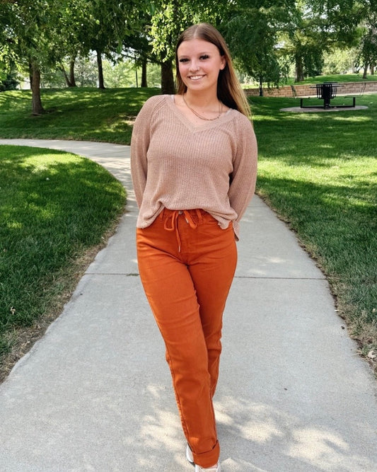 Judy Blue Jogger Rust