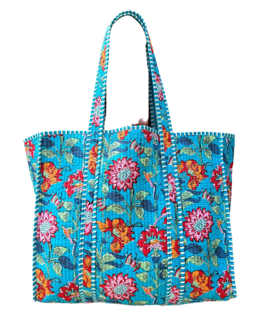 Bold Floral Quilted Bag