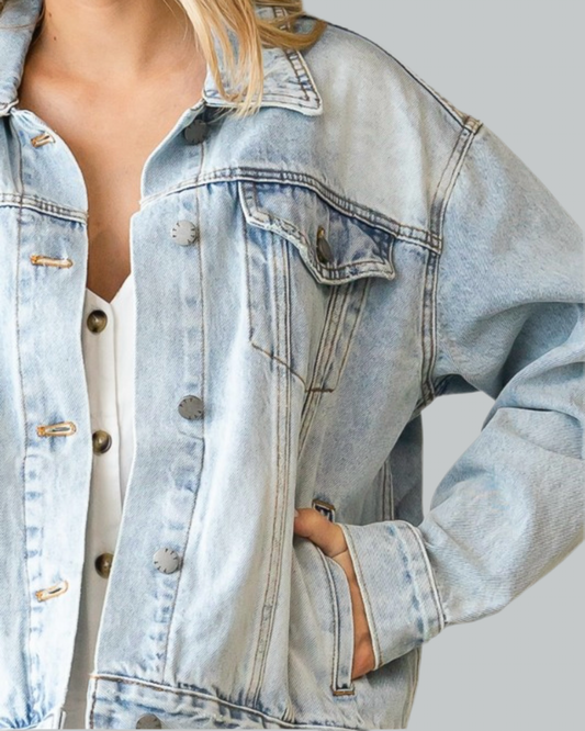 Oversized Trucker Denim Jacket