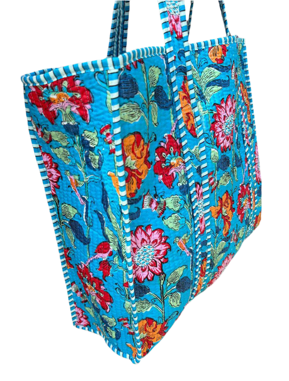 Bold Floral Quilted Bag