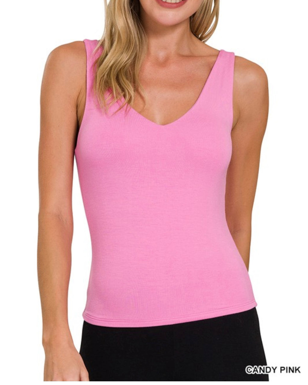 Double Layer V-Neck Tank