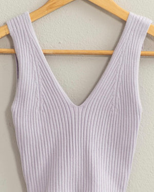 Cropped Ribbed Tank