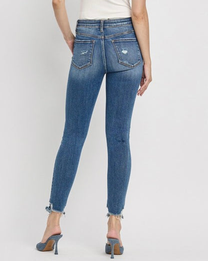 High Rise Ankle Skinny