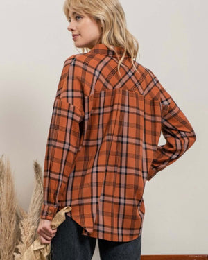 Lightweight Plaid Top