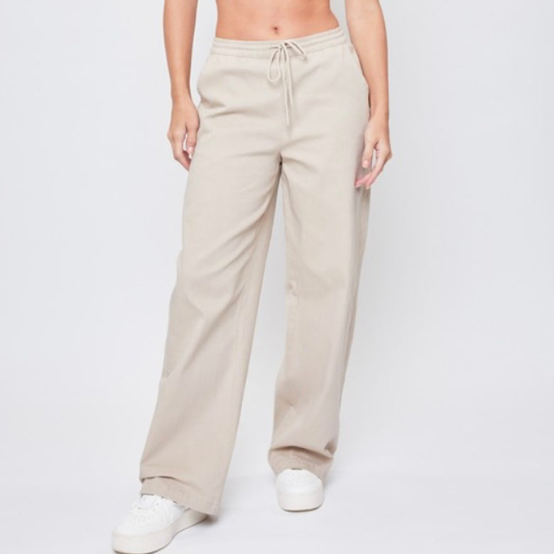 Wide Leg Cotton Jogger