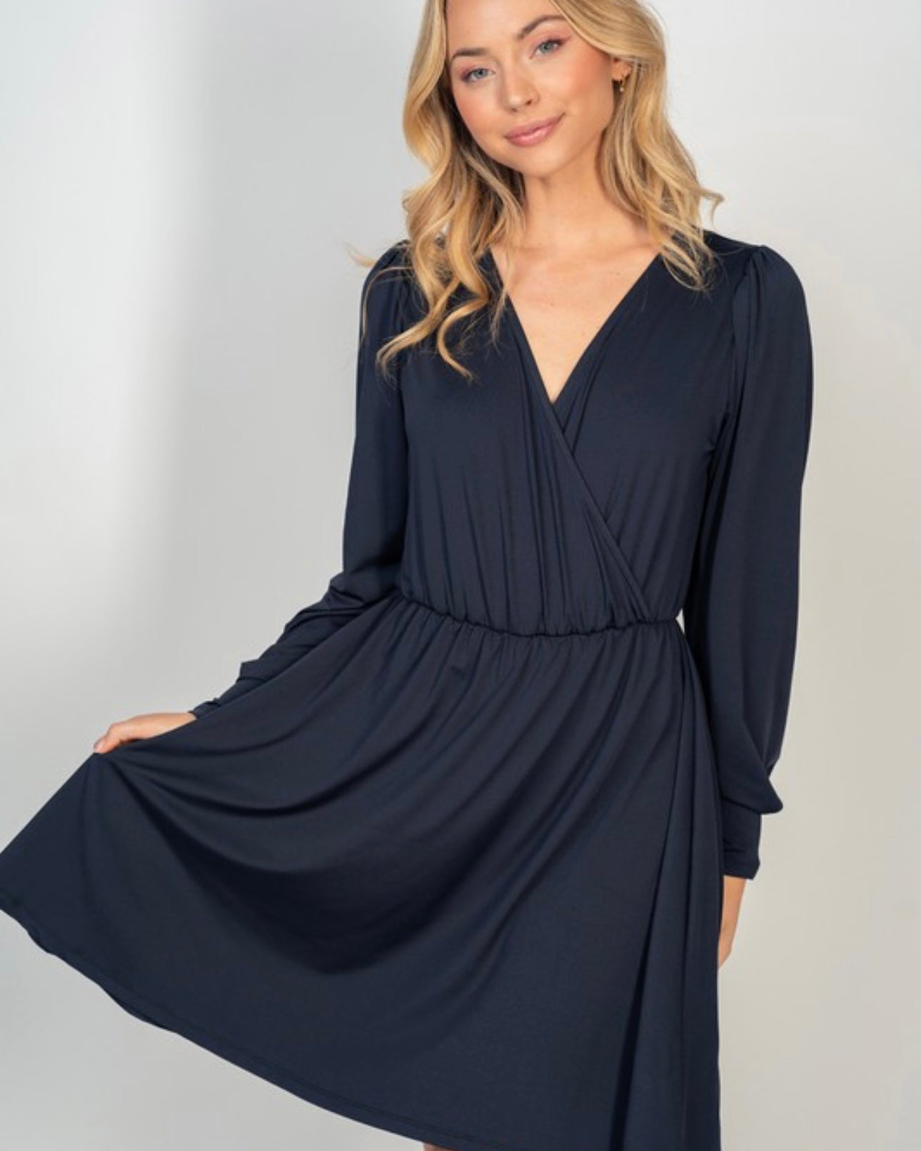 Surplice Front Dress with Shorts