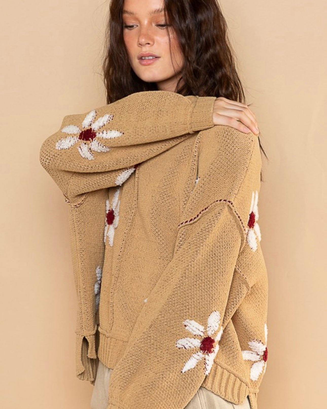 Flower Power Pullover Sweater