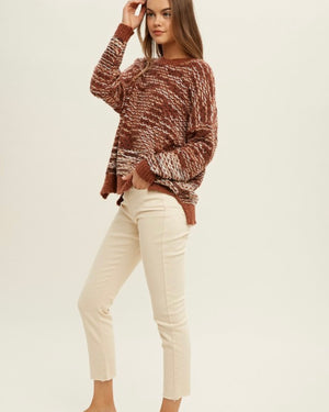 Textured Multi-Color Sweater