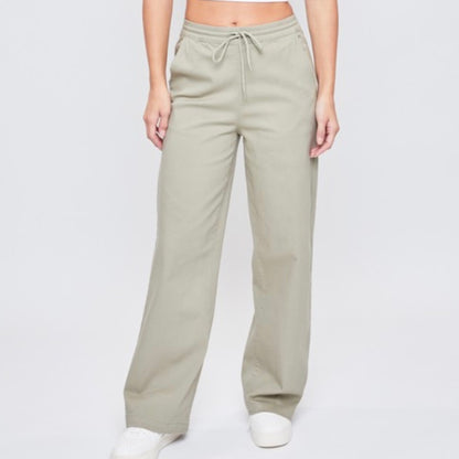 Wide Leg Cotton Jogger
