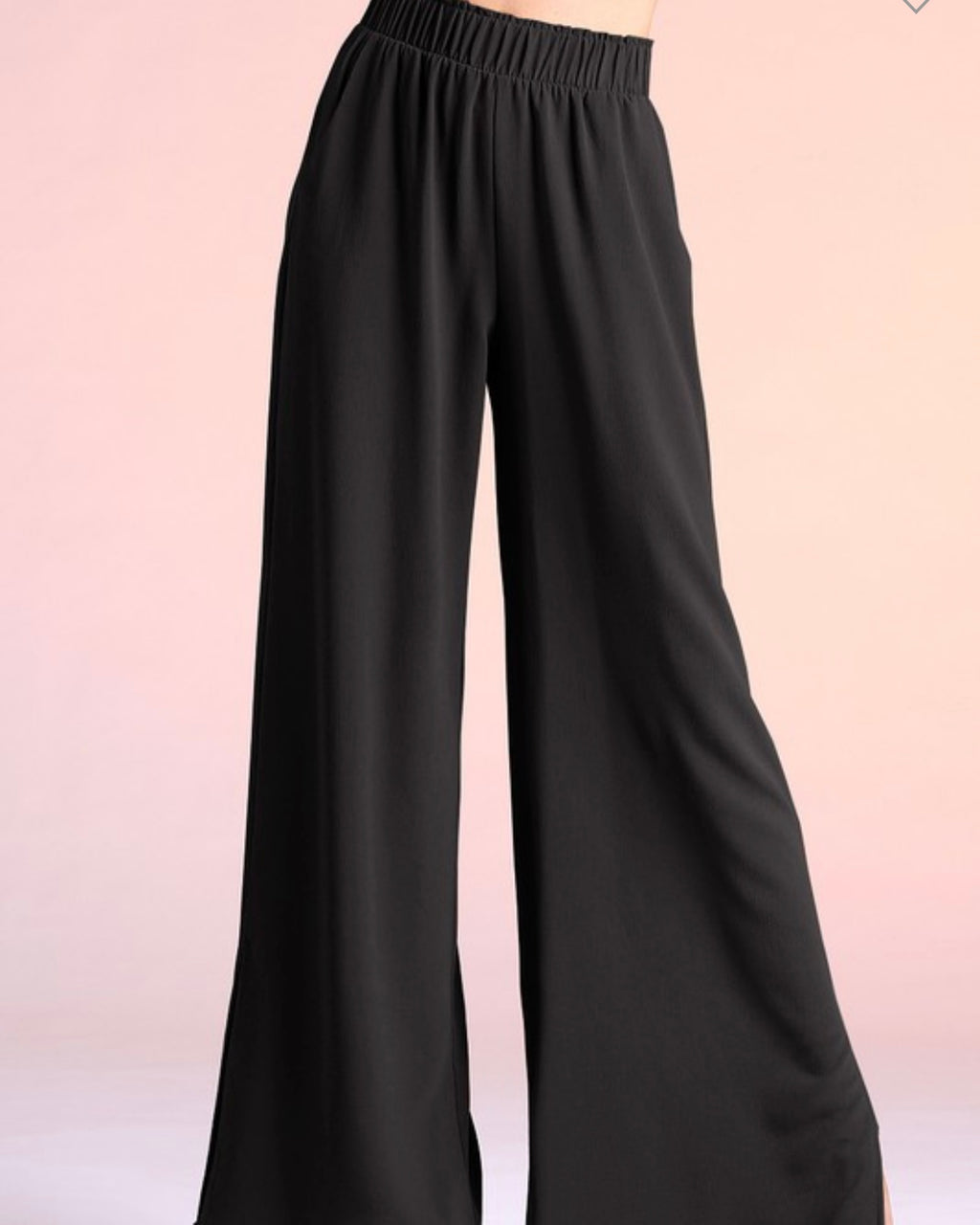 Side Slit Wide Leg Pants