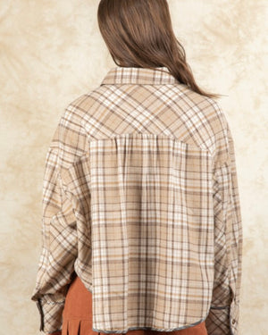 Plaid Oversized Button Up Shirt