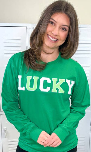 Soft Chenille Lucky Long Sleeve Tee