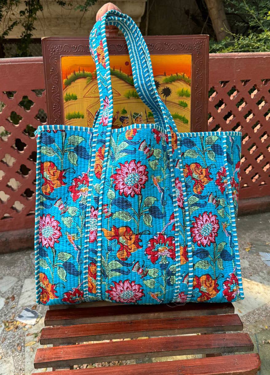 Bold Floral Quilted Bag