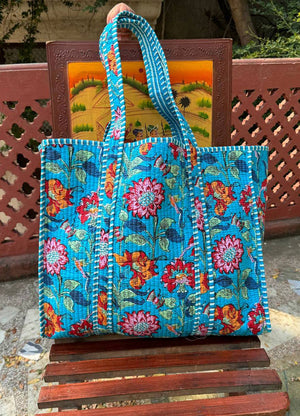 Bold Floral Quilted Bag