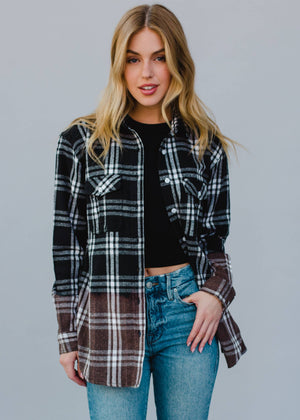 Black & White Plaid Flannel