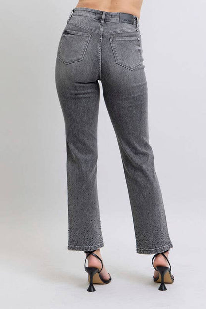 HW Rhinestone Straight (Gray)