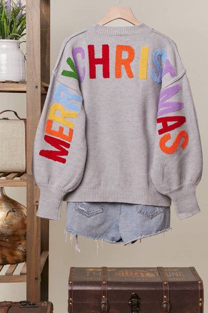 OVERSIZE Christmas Sweater with Lettering