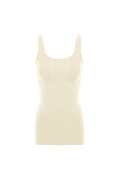 Seamless Scoop Neck Tank Top: Grey
