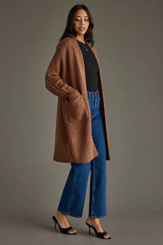 Brown Knit Cardigan
